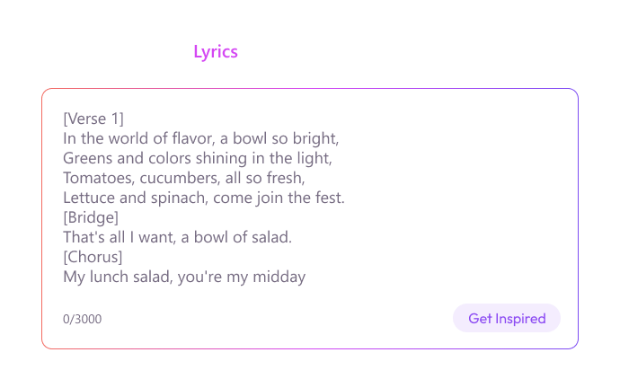 Introduceți versurile dvs.