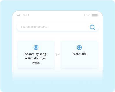 Search by titles or paste a URL