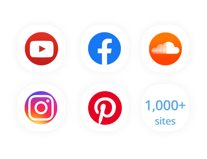 Download Videos from 1,000+ Sites