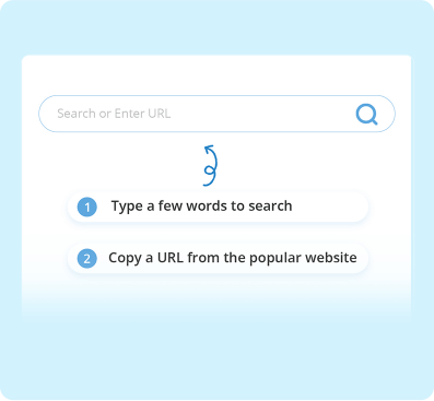 Type Keywords or Paste a URL