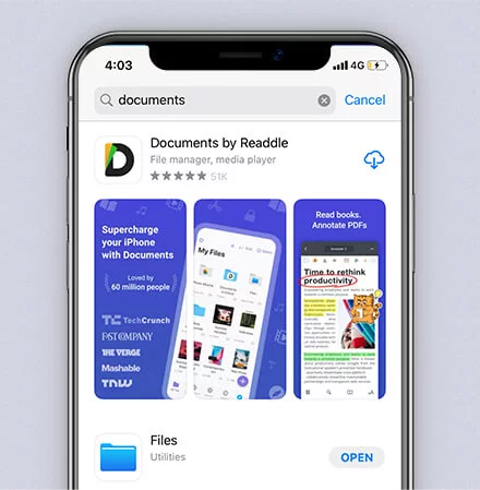 Documents installation