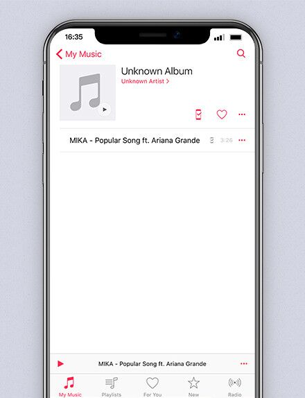 Music playing on your iPhone