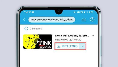 SoundCloud music file parsing