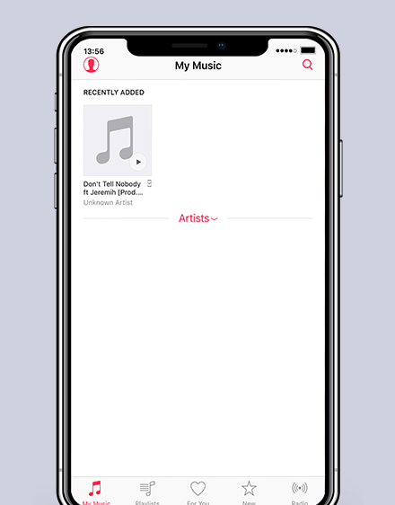 Downloaded music in your iPhone