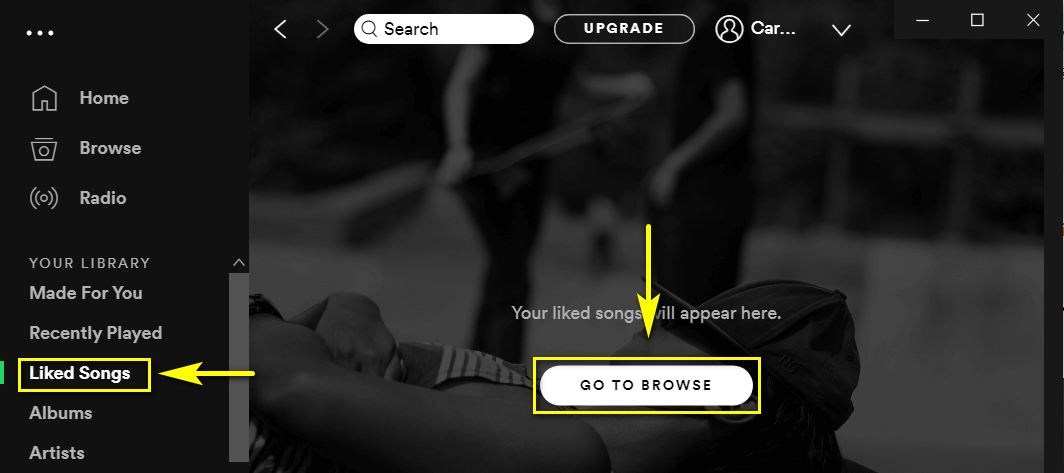 Spotify liked songs