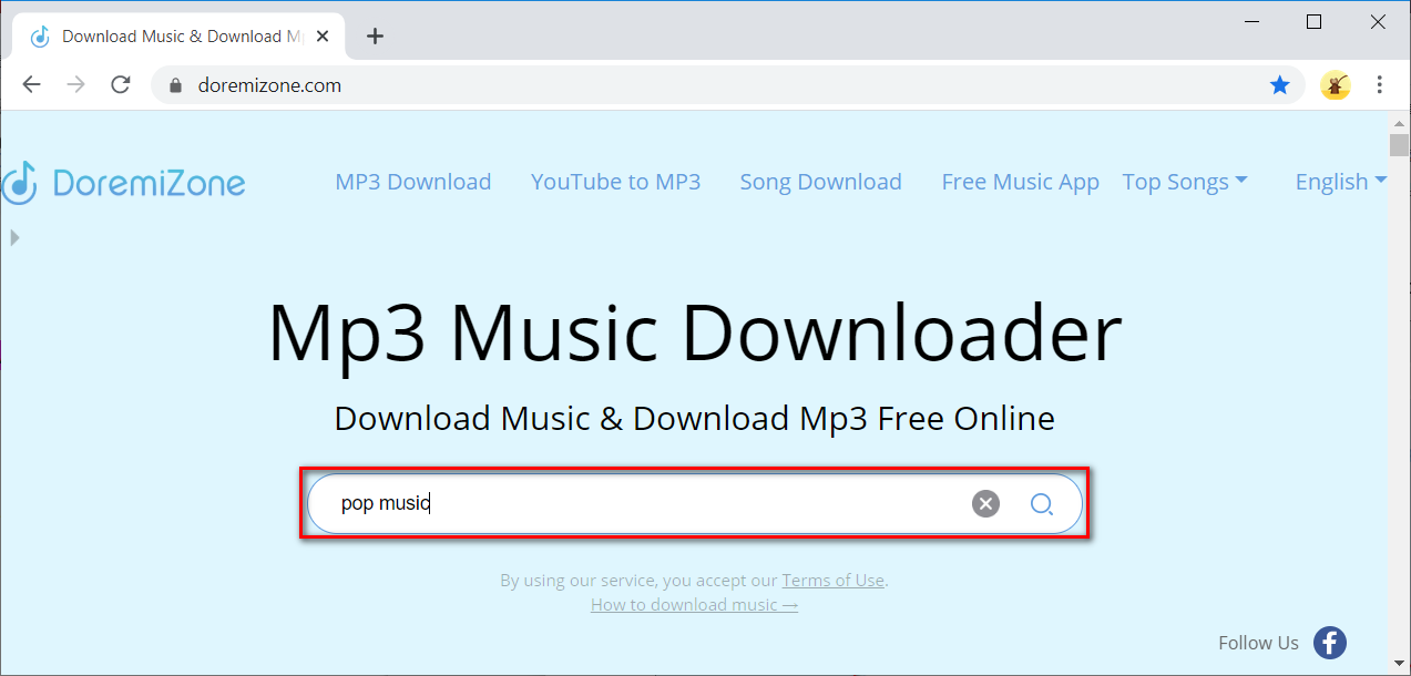DoremiZone music downloader interface