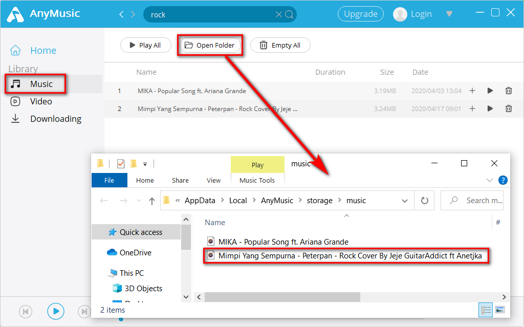DoremiZone app music folder location