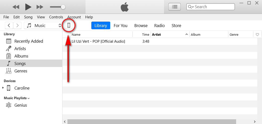 Sync interface entering