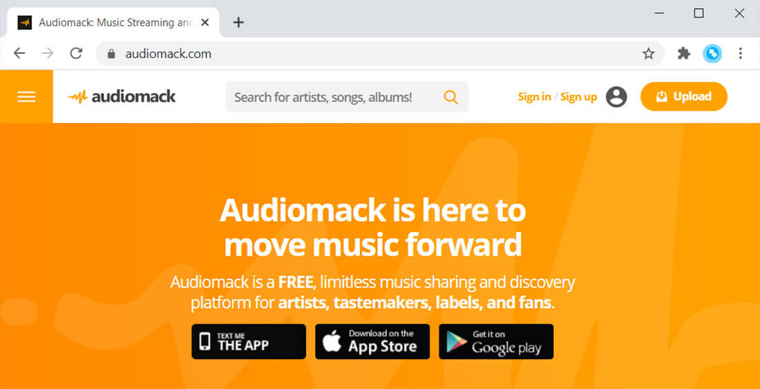 Audiomack - best MP3 download site