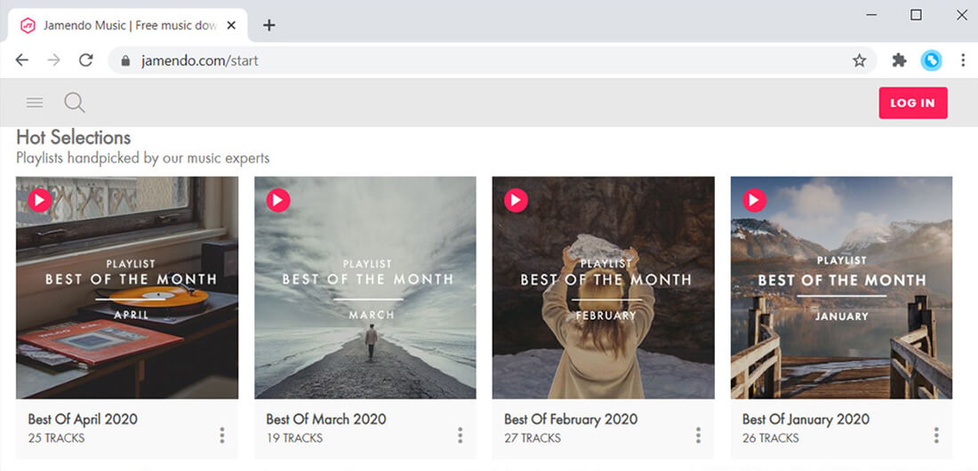 Jamendo - MP3 download site