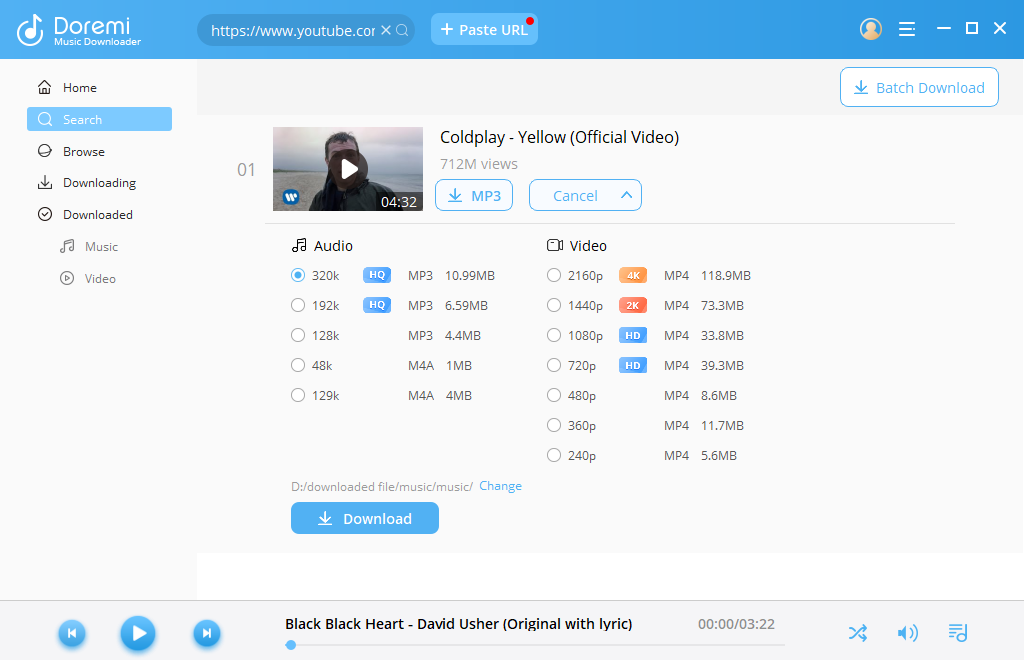 Best Free YouTube Downloader - Doremi Music Downloader