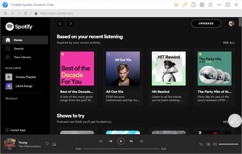 Convertidor TunePat Spotify