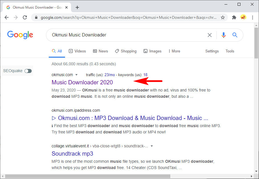 Buscar OKmusi Music Downloader