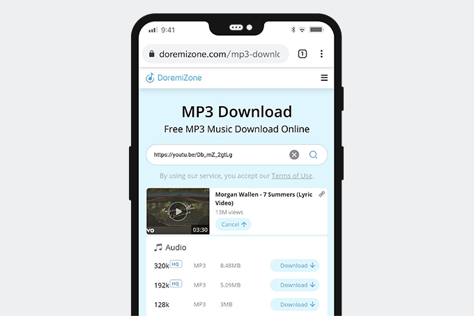 Downloads de música grátis para Android