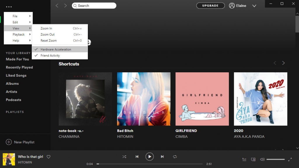 Réinitialiser la configuration sur Spotify